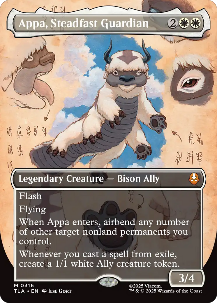 Appa, Steadfast Guardian (Borderless) [Avatar: The Last Airbender] | Magic Magpie
