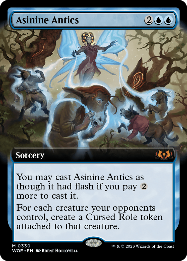 Asinine Antics (Extended Art) [Wilds of Eldraine] | Magic Magpie