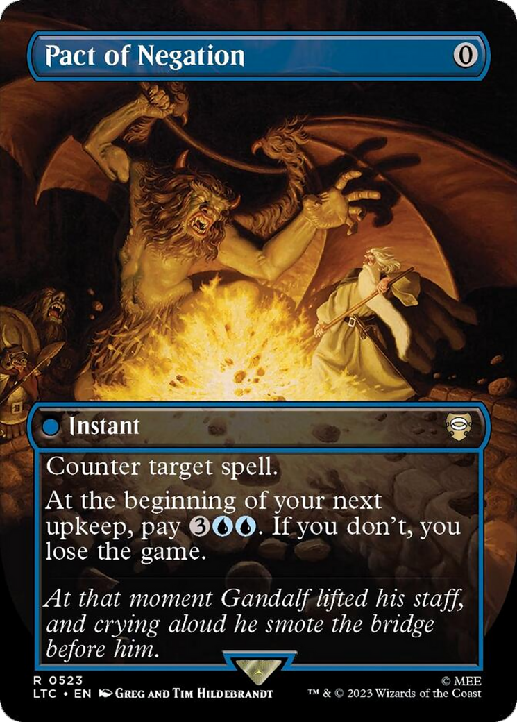 Pact of Negation (Borderless) [The Lord of the Rings: Tales of Middle-Earth Commander] | Magic Magpie