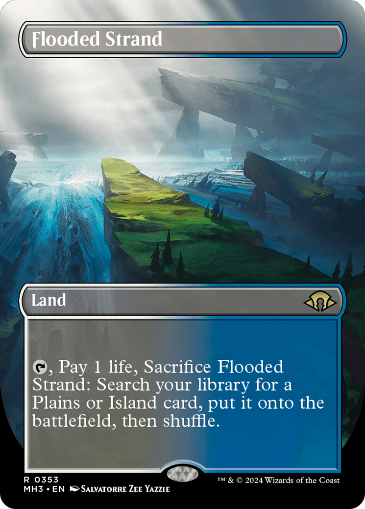 Flooded Strand (Borderless) [Modern Horizons 3] | Magic Magpie