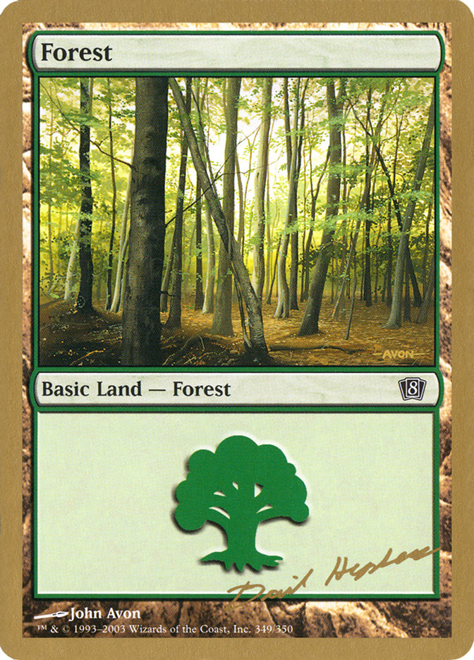 Forest (dh349) (Dave Humpherys) [World Championship Decks 2003] | Magic Magpie