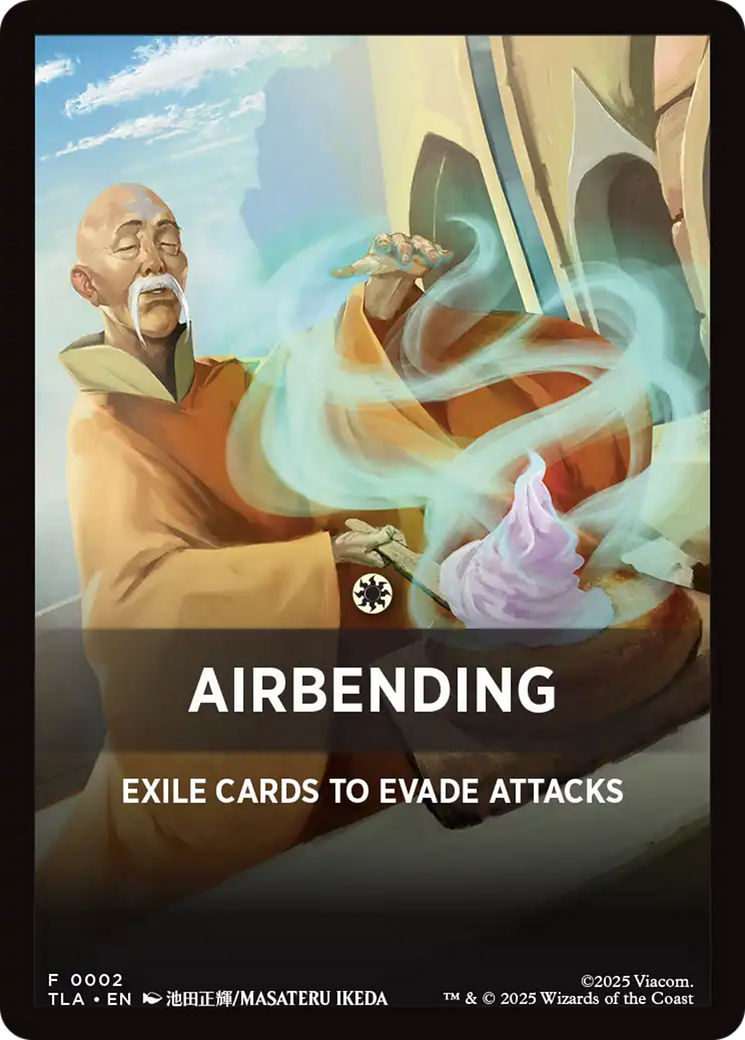 Airbending Theme Card [Avatar: The Last Airbender Tokens] | Magic Magpie