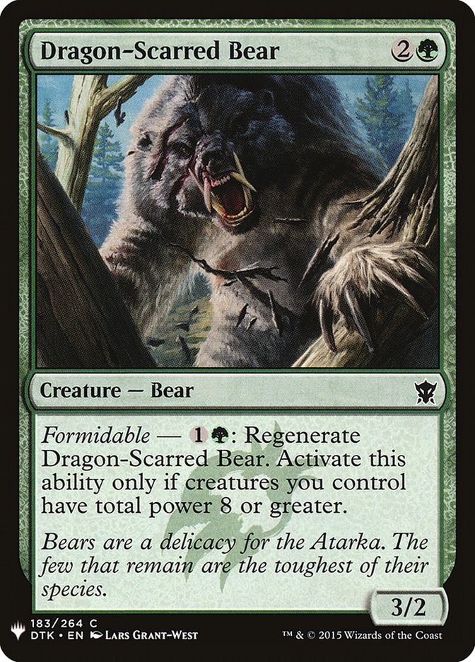 Dragon-Scarred Bear [Mystery Booster] | Magic Magpie