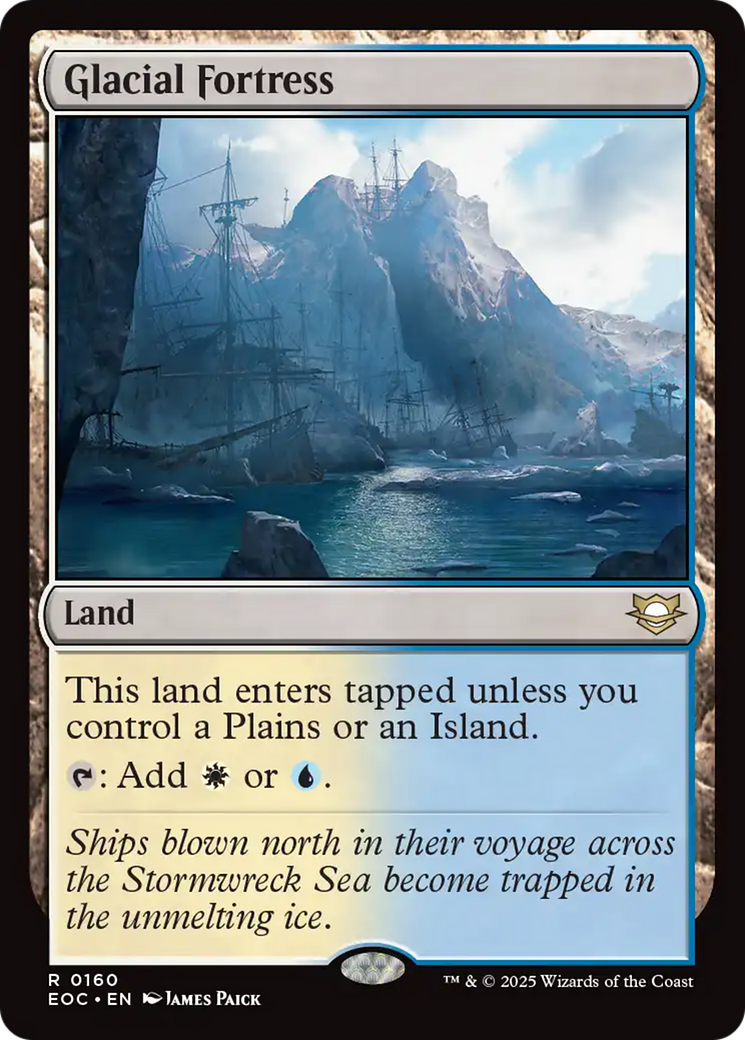 Glacial Fortress [Edge of Eternities Commander] | Magic Magpie