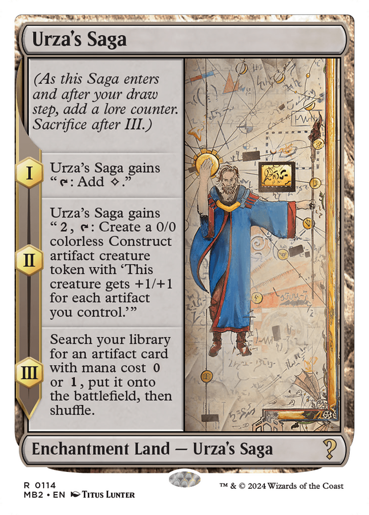 Urza's Saga (White Border) [Mystery Booster 2] | Magic Magpie