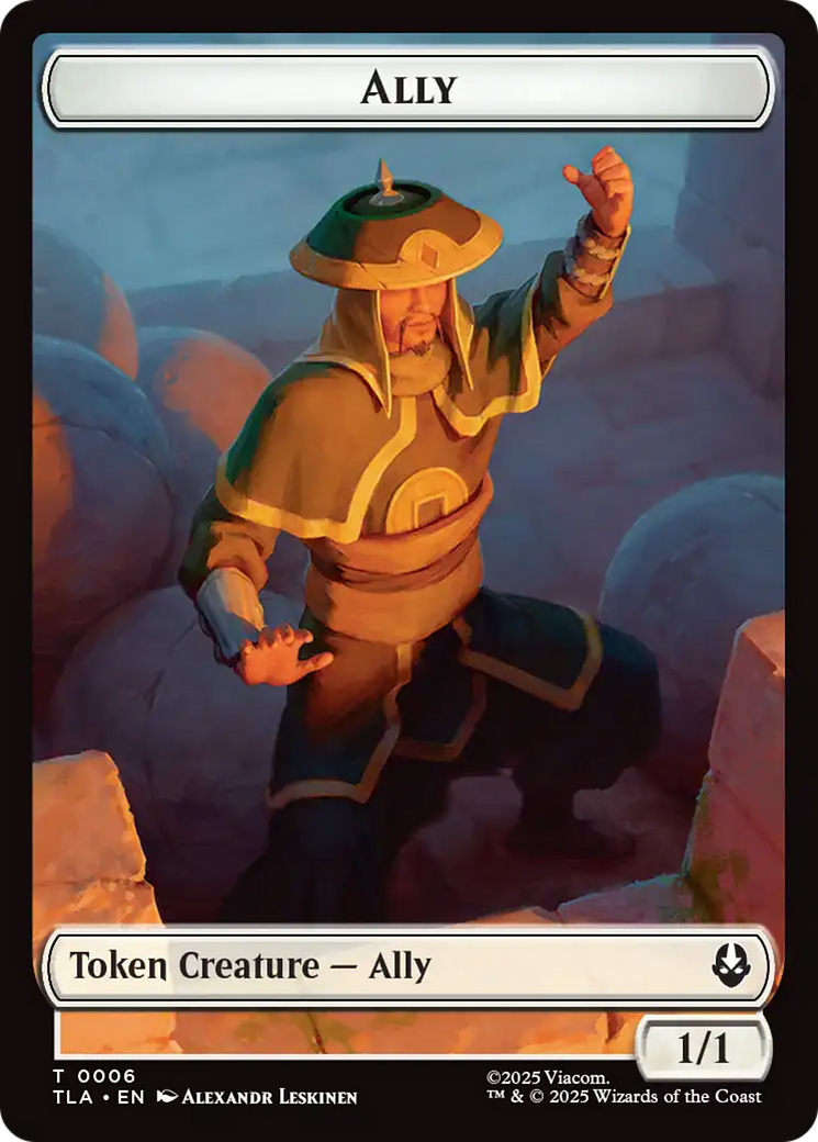 Ally (0006) // Soldier (0002) Double-Sided Token [Avatar: The Last Airbender Tokens] | Magic Magpie