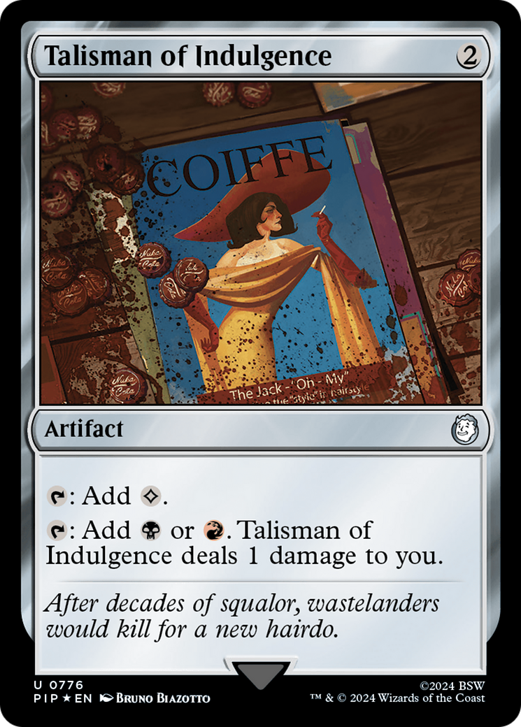 Talisman of Indulgence (Surge Foil) [Fallout] | Magic Magpie