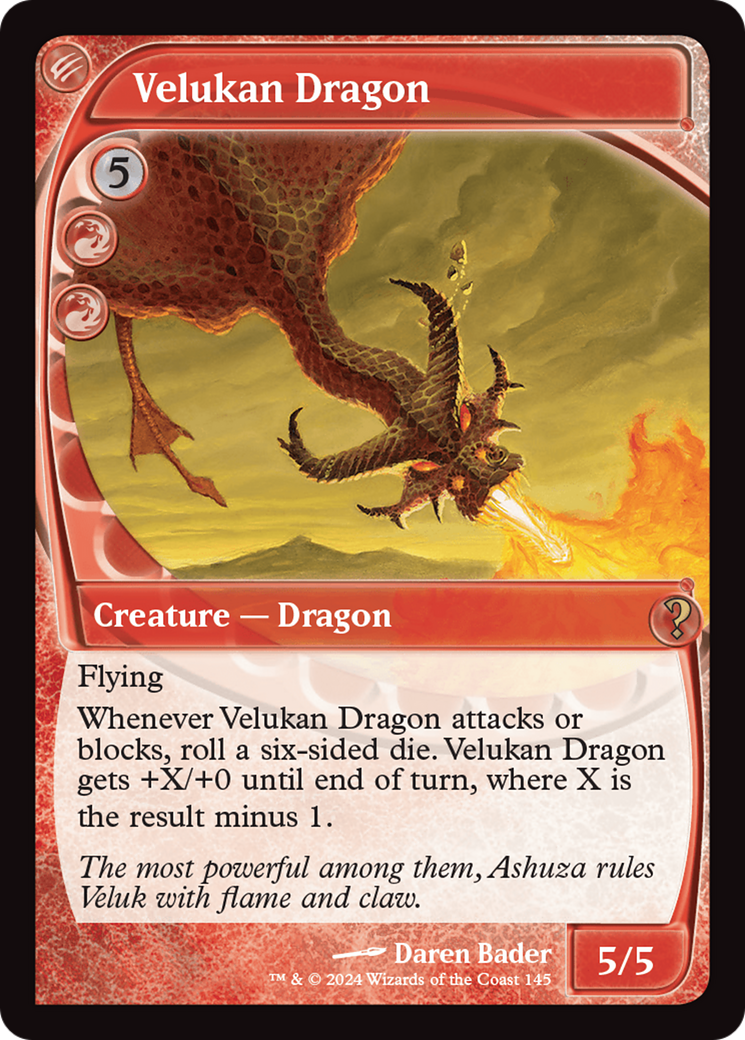 Velukan Dragon (Future Sight) [Mystery Booster 2] | Magic Magpie