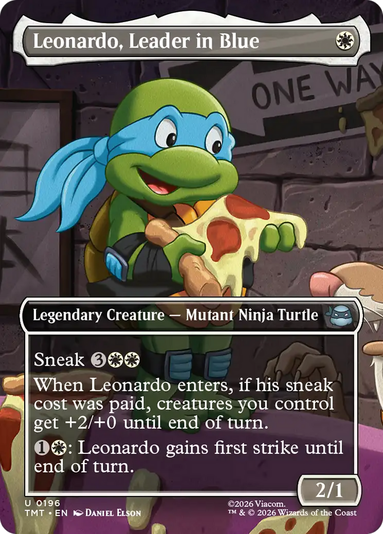 Leonardo, Leader in Blue (Borderless) [Teenage Mutant Ninja Turtles] | Magic Magpie