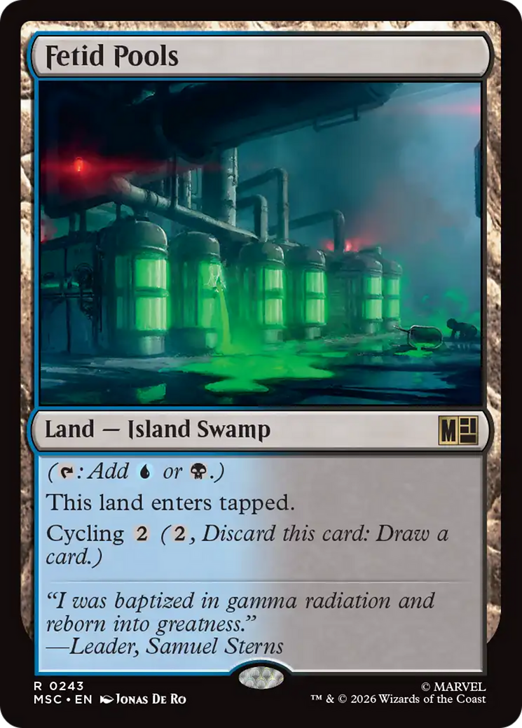 Fetid Pools (Surge Foil) [Marvel Super Heroes Commander] | Magic Magpie