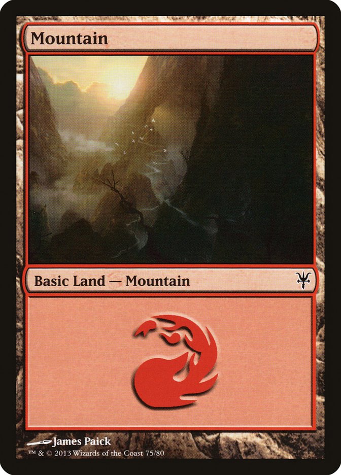 Mountain (75) [Duel Decks: Sorin vs. Tibalt] | Magic Magpie