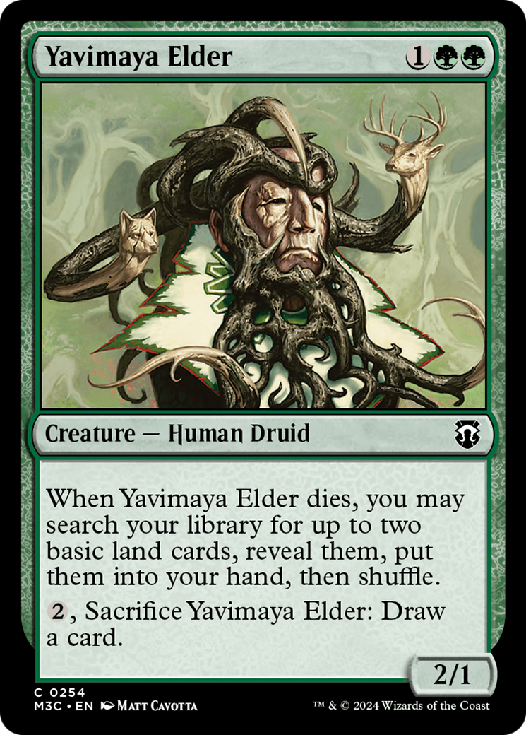 Yavimaya Elder (Ripple Foil) [Modern Horizons 3 Commander] | Magic Magpie