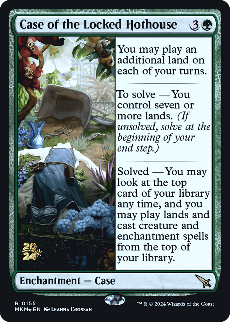 Case of the Locked Hothouse [Murders at Karlov Manor Prerelease Promos] | Magic Magpie