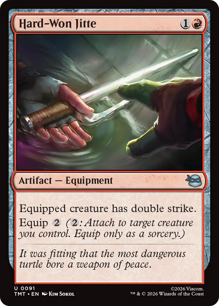 Hard-Won Jitte [Teenage Mutant Ninja Turtles] | Magic Magpie