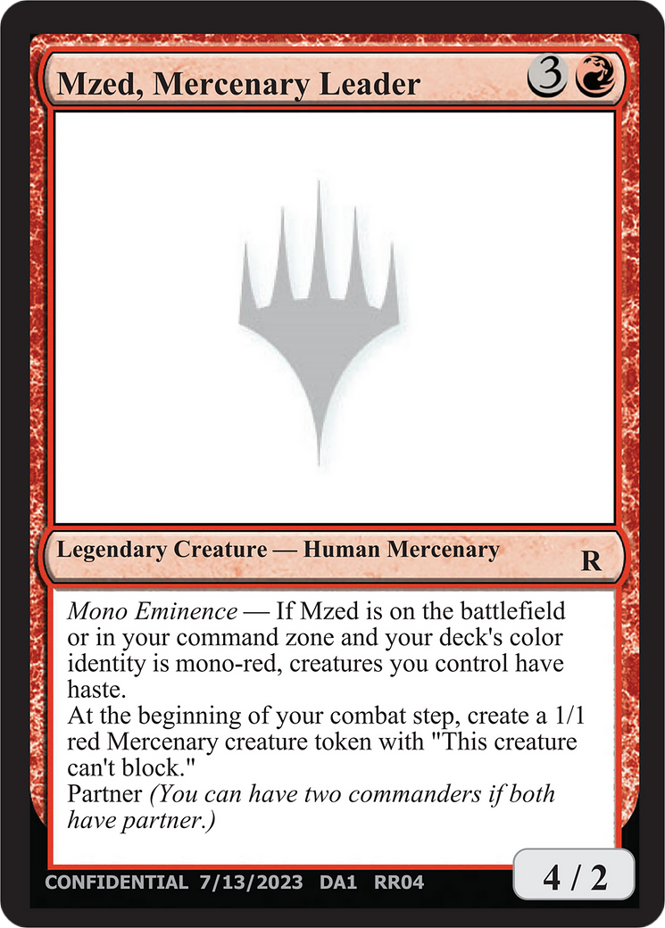 Mzed, Mercenary Leader [Unknown Event] | Magic Magpie