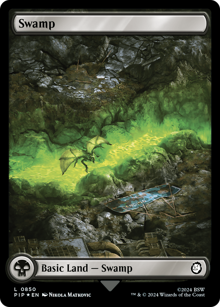 Swamp (0850) (Surge Foil) [Fallout] | Magic Magpie