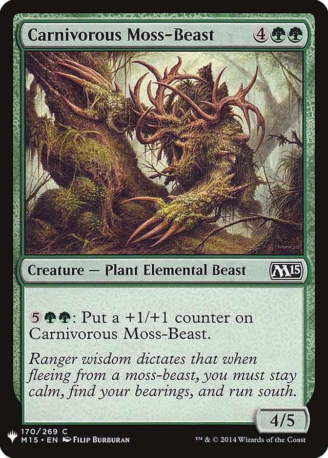 Carnivorous Moss-Beast [Mystery Booster] | Magic Magpie