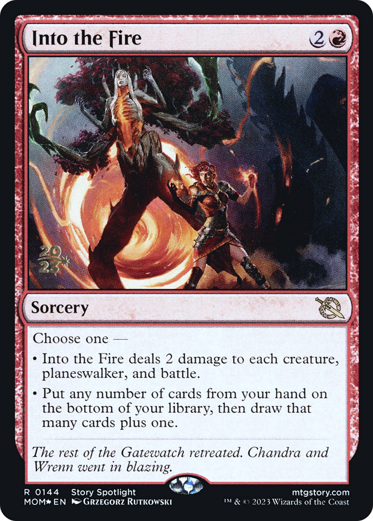 Into the Fire [March of the Machine Prerelease Promos] | Magic Magpie