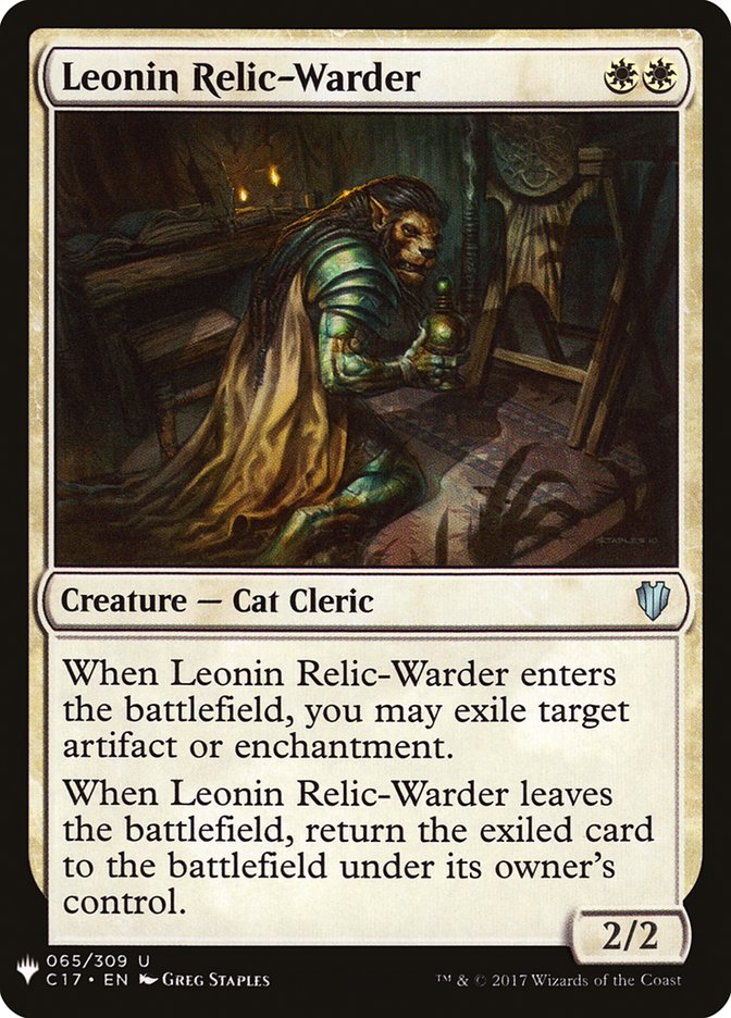 Leonin Relic-Warder [Mystery Booster] | Magic Magpie