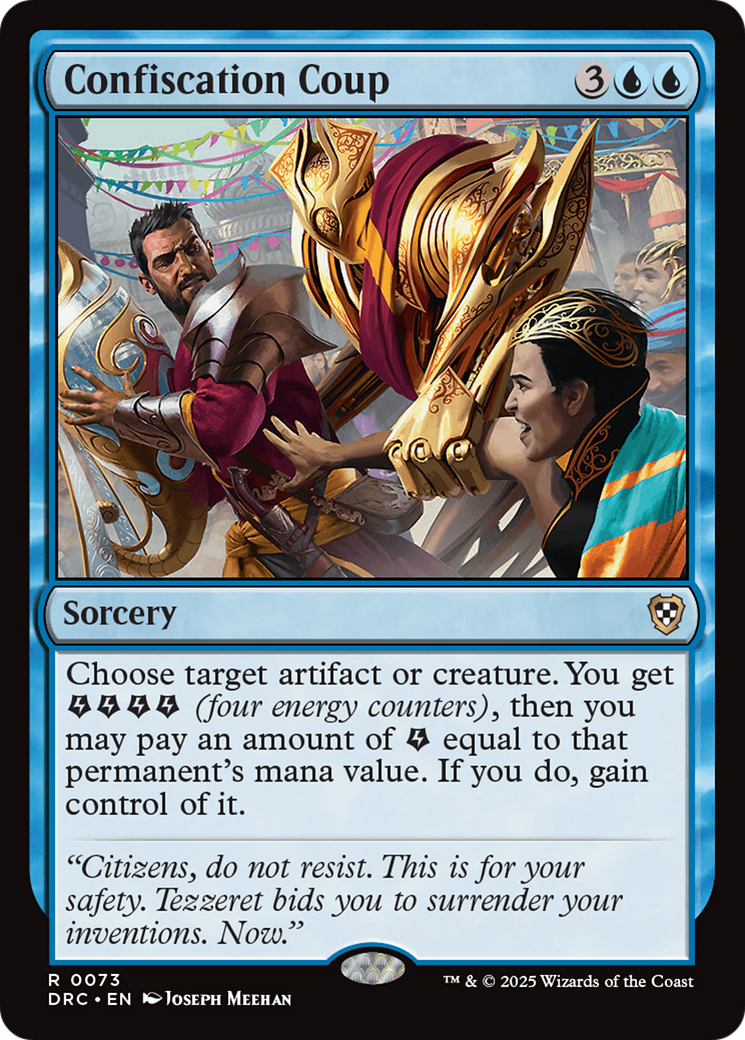 Confiscation Coup [Aetherdrift Commander] | Magic Magpie