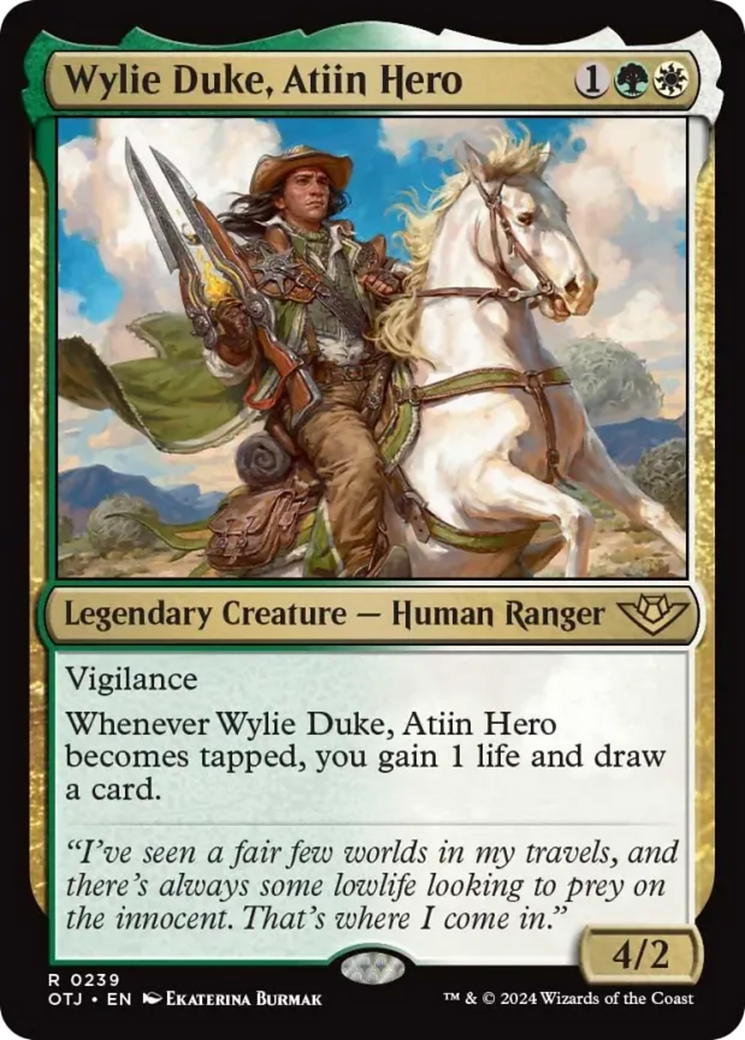 Wylie Duke, Atiin Hero [Outlaws of Thunder Junction] | Magic Magpie
