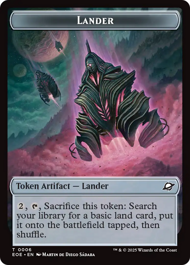 Drone // Lander (0006) Doubled-Sided Token [Edge of Eternities Tokens] | Magic Magpie