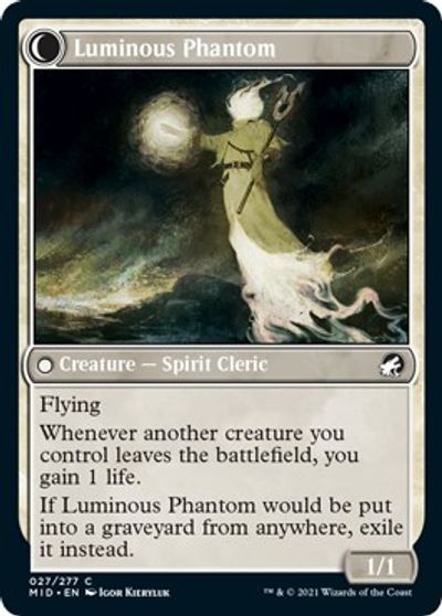 Lunarch Veteran // Luminous Phantom [Innistrad: Midnight Hunt] | Magic Magpie