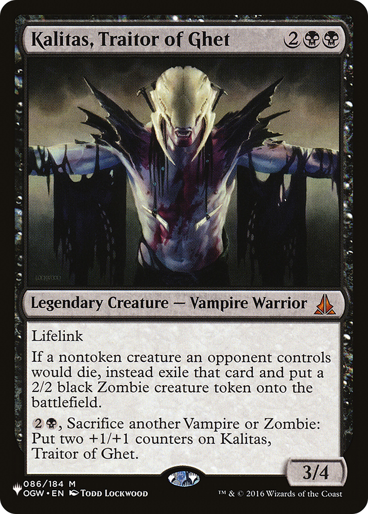 Kalitas, Traitor of Ghet [The List] | Magic Magpie