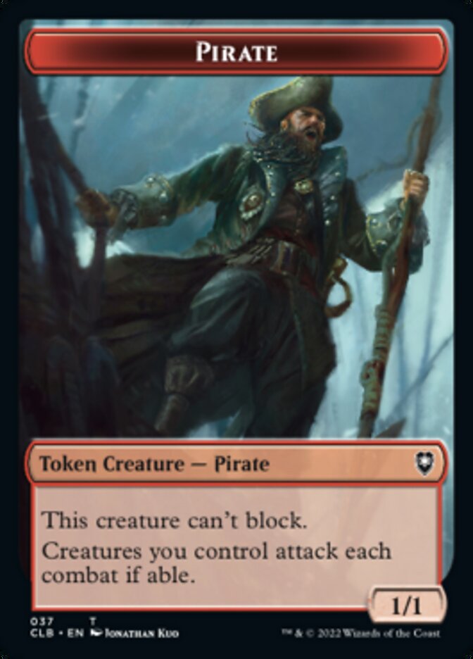 Pirate // Goblin Double-Sided Token [Commander Legends: Battle for Baldur's Gate Tokens] | Magic Magpie