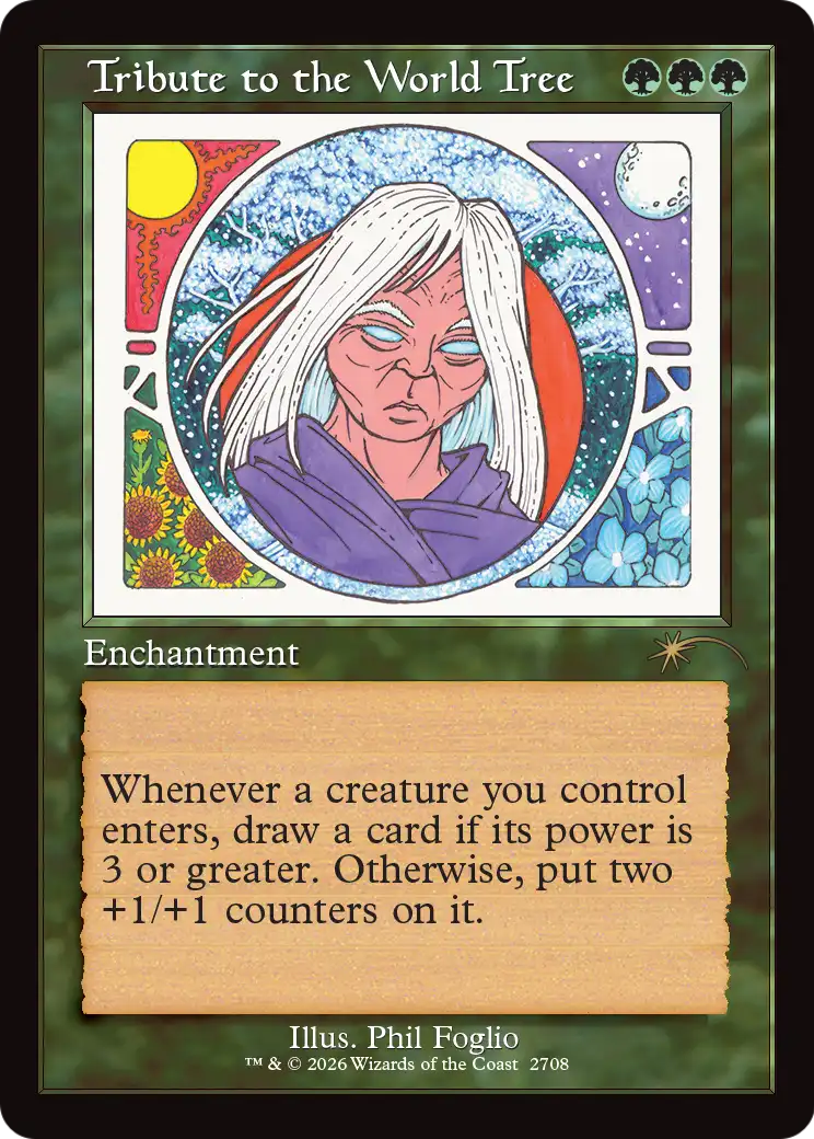 Tribute to the World Tree (Retro Frame) [Secret Lair Drop Series] | Magic Magpie