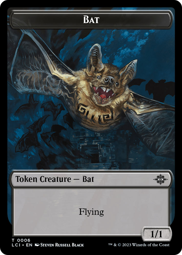 Bat // Vampire (0004) Double-Sided Token [The Lost Caverns of Ixalan Commander Tokens] | Magic Magpie