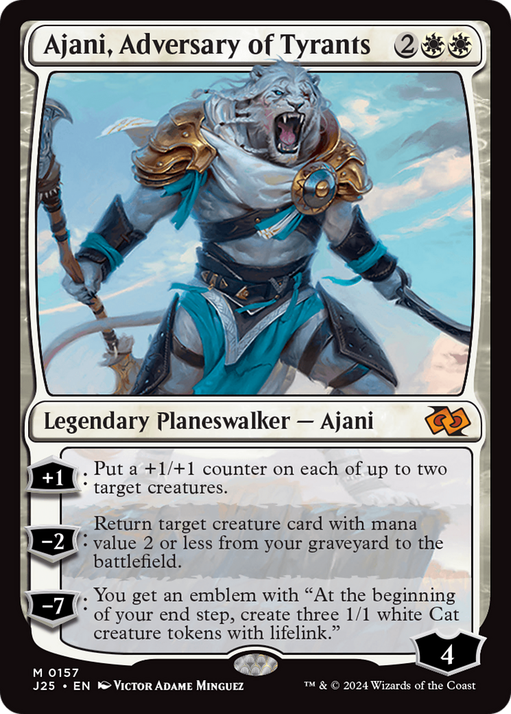 Ajani, Adversary of Tyrants [Foundations Jumpstart] | Magic Magpie