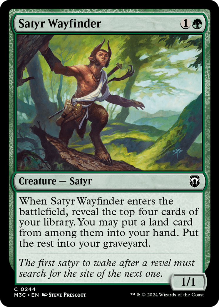 Satyr Wayfinder (Ripple Foil) [Modern Horizons 3 Commander] | Magic Magpie