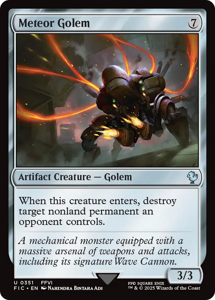 Meteor Golem [FINAL FANTASY Commander] | Magic Magpie