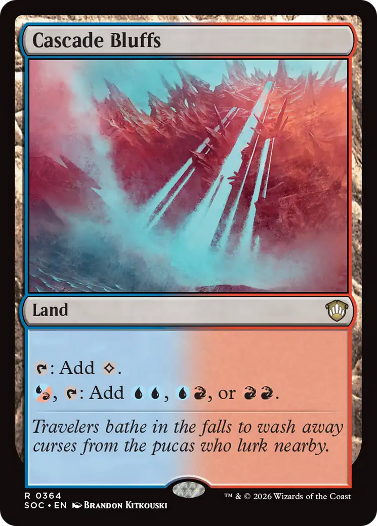 Cascade Bluffs [Secrets of Strixhaven Commander] | Magic Magpie