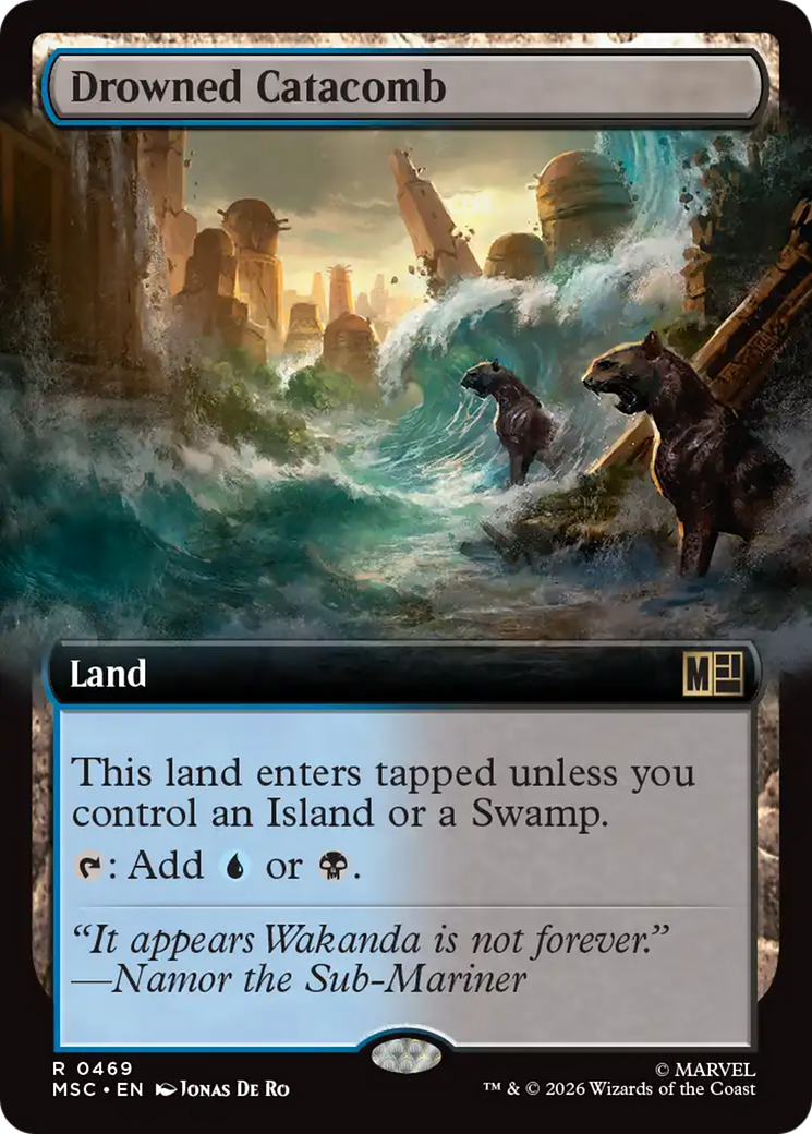 Drowned Catacomb (Extended Art) [Marvel Super Heroes Commander] | Magic Magpie