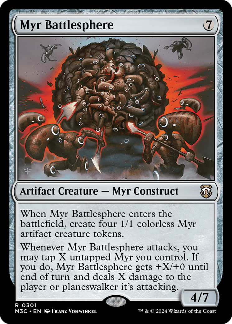 Myr Battlesphere (Ripple Foil) [Modern Horizons 3 Commander] | Magic Magpie