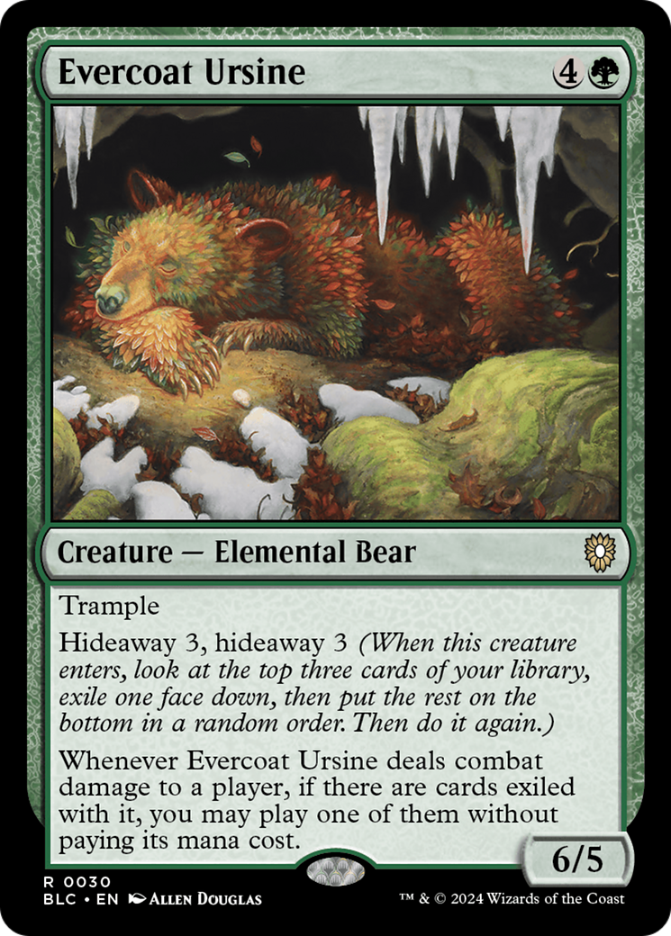 Evercoat Ursine [Bloomburrow Commander] | Magic Magpie