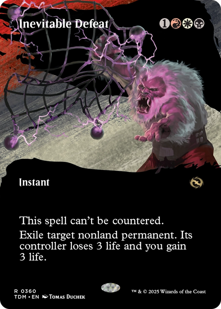 Inevitable Defeat (Borderless) [Tarkir: Dragonstorm] | Magic Magpie