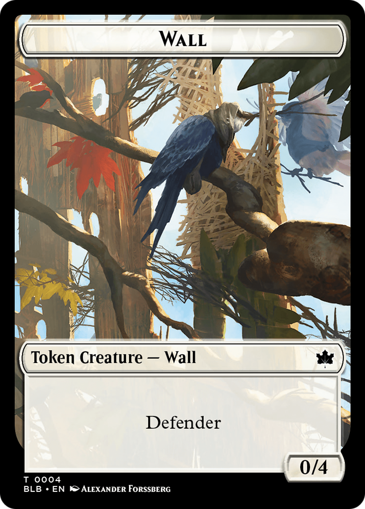 Wall // Intrepid Rabbit Double-Sided Token [Bloomburrow Tokens] | Magic Magpie