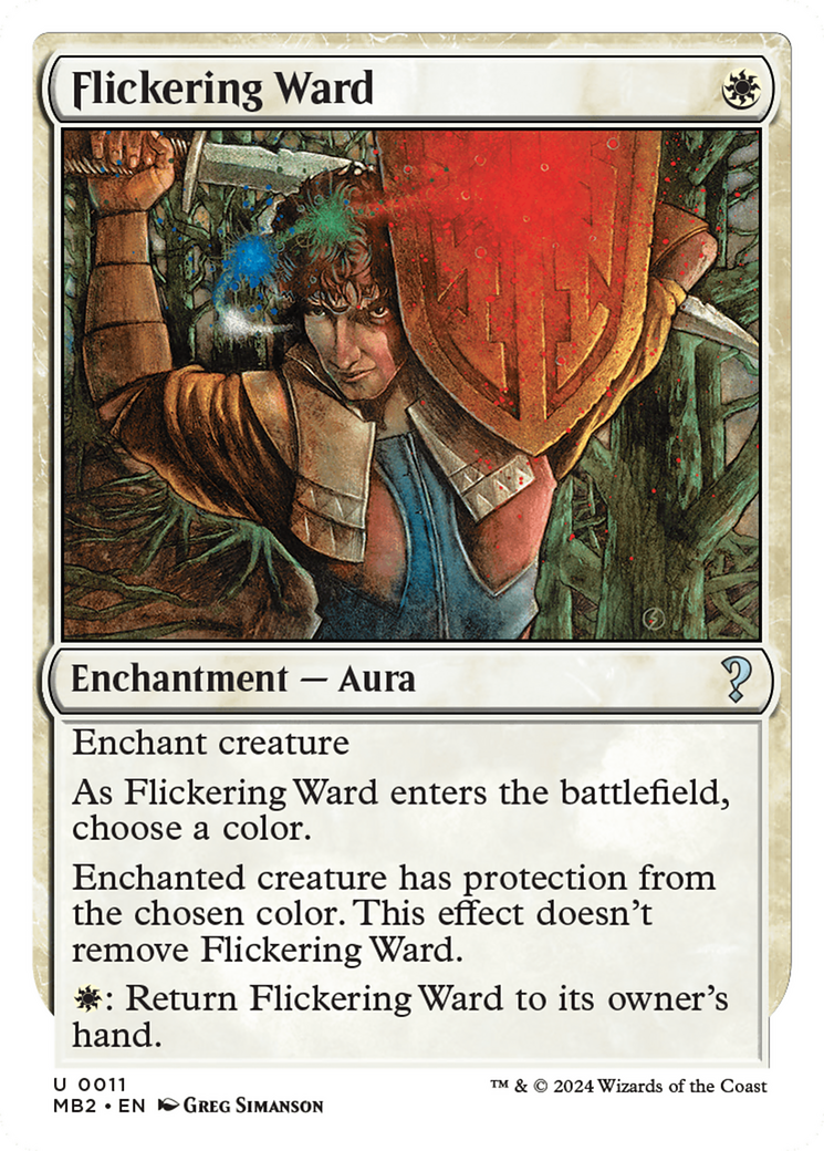 Flickering Ward (White Border) [Mystery Booster 2] | Magic Magpie