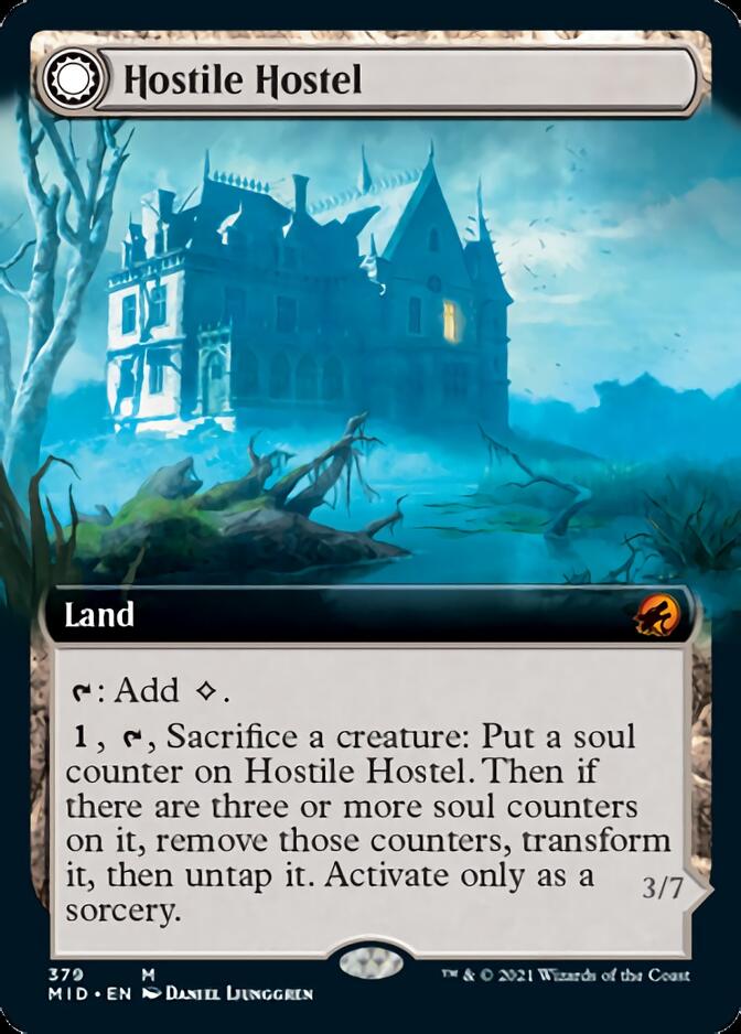 Hostile Hostel // Creeping Inn (Extended Art) [Innistrad: Midnight Hunt] | Magic Magpie