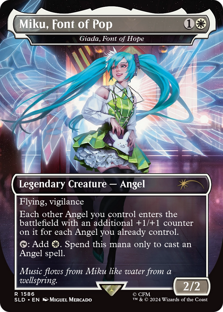 Miku, Font of Pop - Giada, Font of Hope (Rainbow Foil) [Secret Lair Drop Series] | Magic Magpie