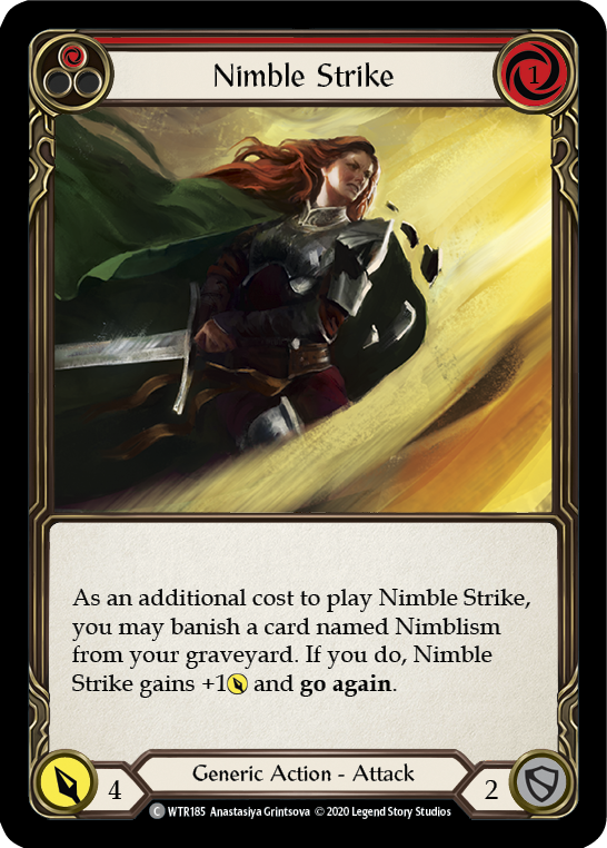 Nimble Strike (Red) [U-WTR185] (Welcome to Rathe Unlimited)  Unlimited Normal | Magic Magpie