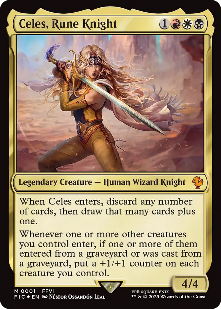 Celes, Rune Knight (0001) [FINAL FANTASY Commander] | Magic Magpie