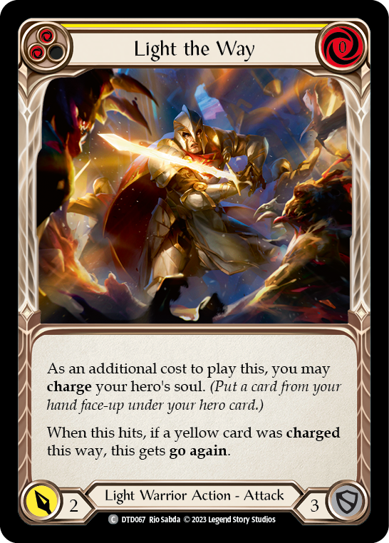 Light the Way (Yellow) [DTD067] (Dusk Till Dawn)  Rainbow Foil | Magic Magpie