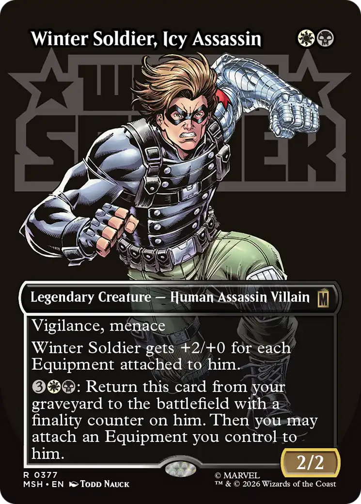 Winter Soldier, Icy Assassin (Borderless) [Marvel Super Heroes] | Magic Magpie