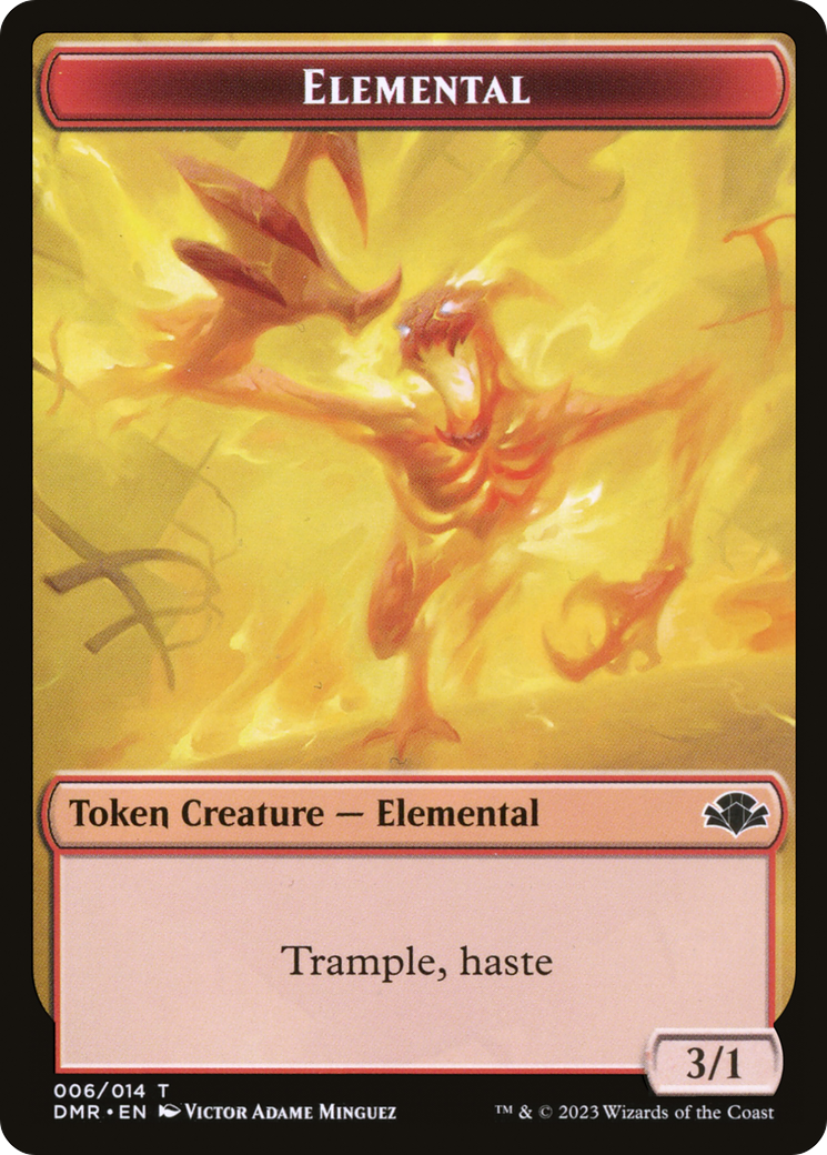 Elemental Token [Dominaria Remastered Tokens] | Magic Magpie