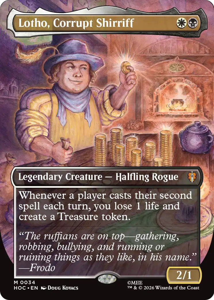 Lotho, Corrupt Shirriff (Borderless) [The Hobbit: Eternal-Legal] | Magic Magpie