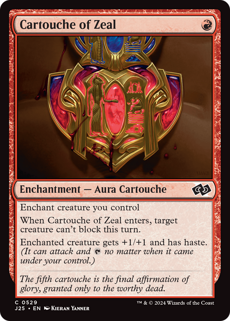 Cartouche of Zeal [Foundations Jumpstart] | Magic Magpie